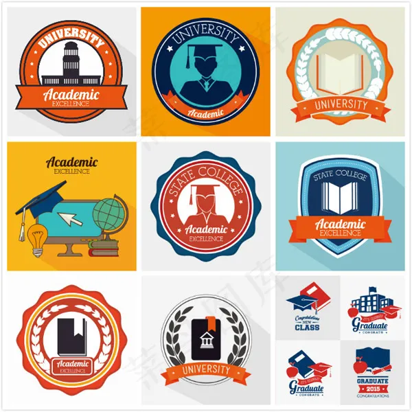 大学logo矢量eps,ai矢量模版下载
