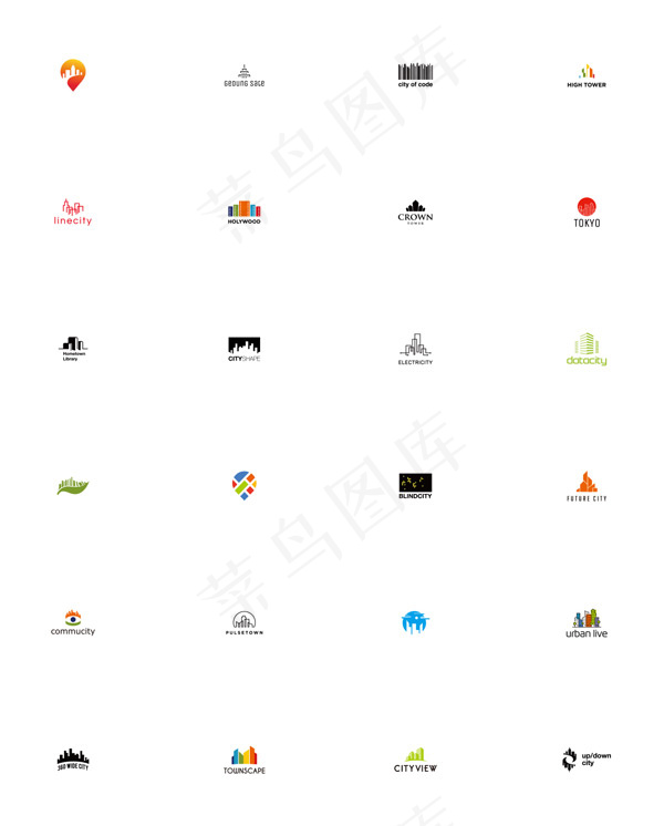 彩色logo标志设计