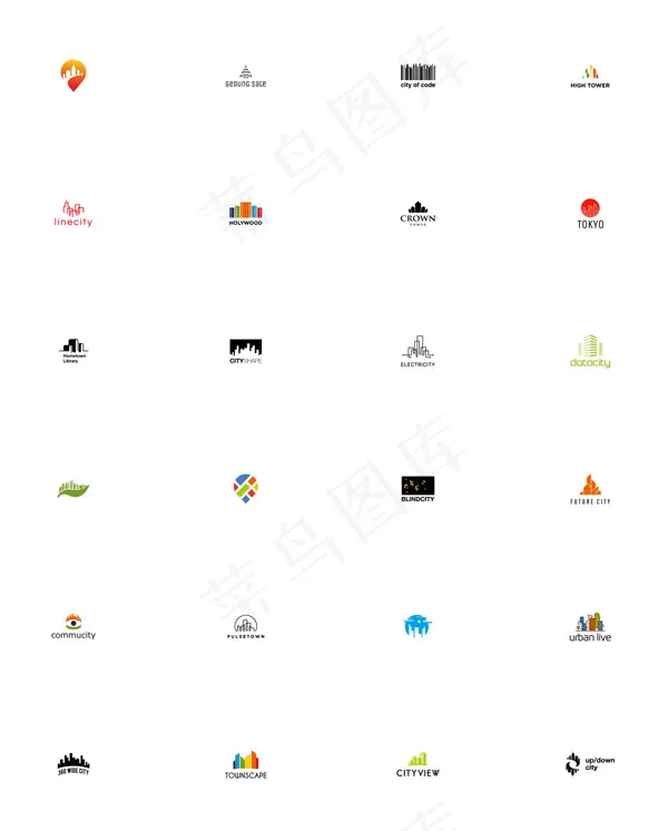 彩色logo标志设计eps,ai矢量模版下载
