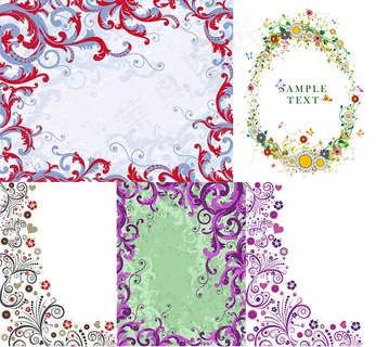 经典的花纹花边