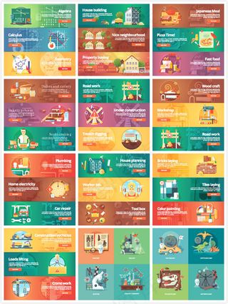 扁平化条幅横幅