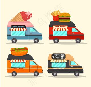 卡通快餐车