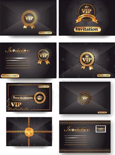 vip尊贵卡片信封