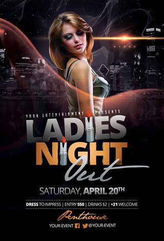 欧美风酒吧海报