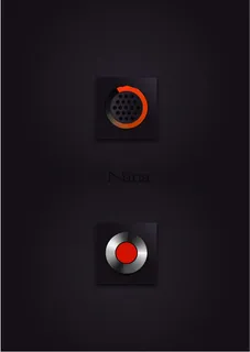 金属播放器图标,免抠元素