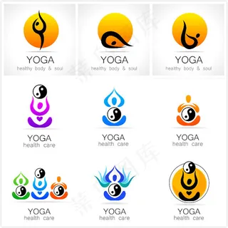 瑜伽标志设计
