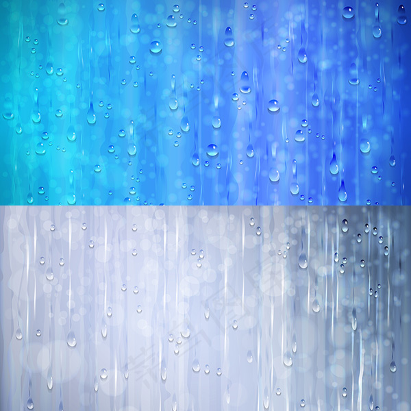 唯美水滴背景eps,ai矢量模版下载