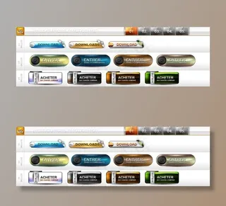 网页按钮图标psd