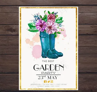 花园派对邀请卡 花园派对邀请卡