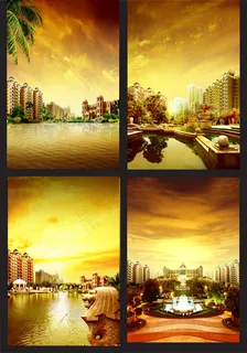地产海报背景