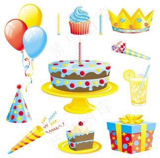 生日聚餐元素 生日聚餐元素
