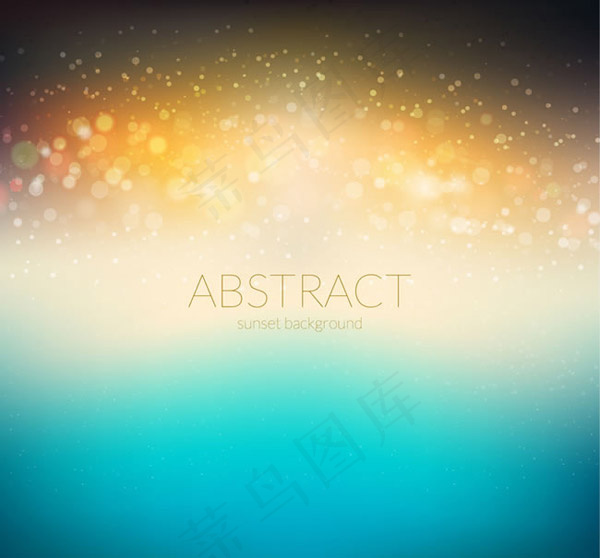梦幻黄昏光晕背景