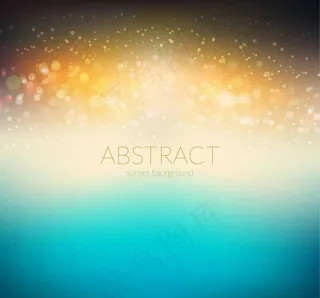 梦幻黄昏光晕背景