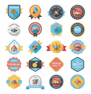 宇宙探索图标,免抠元素