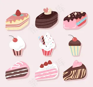 美味甜点贴纸