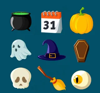 精美万圣节元素