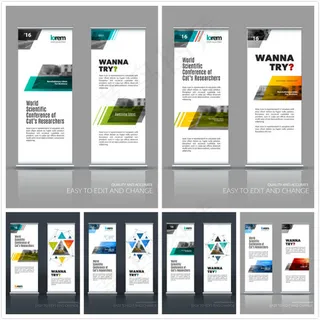 不规则图形展架