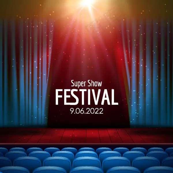 舞台光效背景eps,ai矢量模版下载