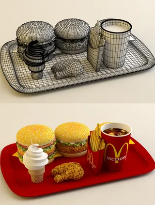 Mcdonalds3d素材