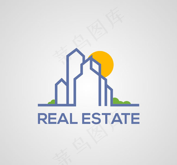 房地产标志矢量