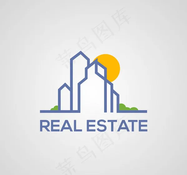 房地产标志矢量ai矢量模版下载