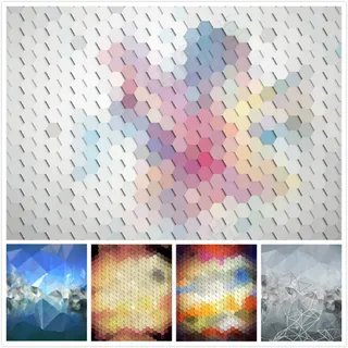 炫彩几何元素背景