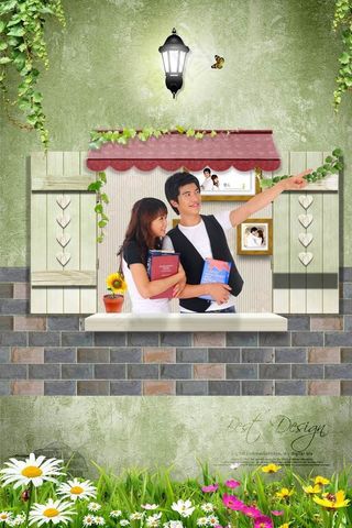 窗前的年轻学生