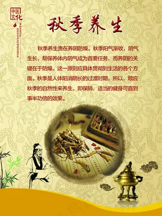 秋季养生海报