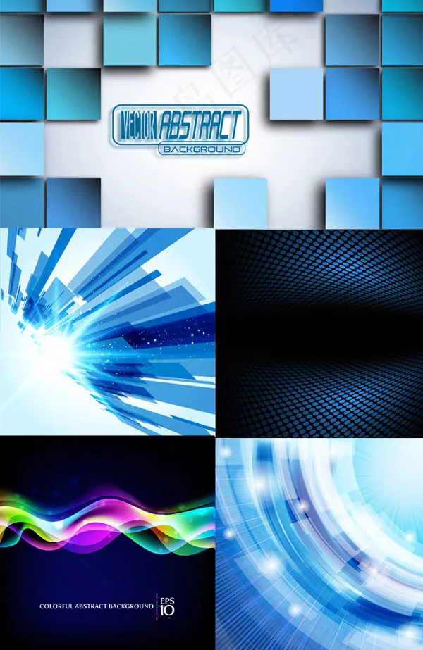 方块星空背景,背景元素eps,ai矢量模版下载