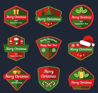 圣诞快乐标签