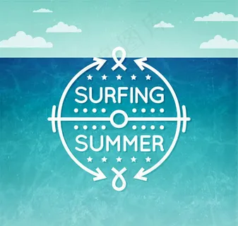 夏日冲浪海报