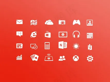 Windows8地铁图标,免抠元素 Windows8地铁图标,免抠元素