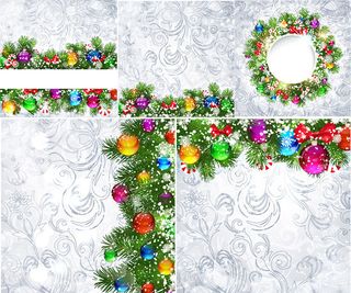圣诞装饰背景,背景元素