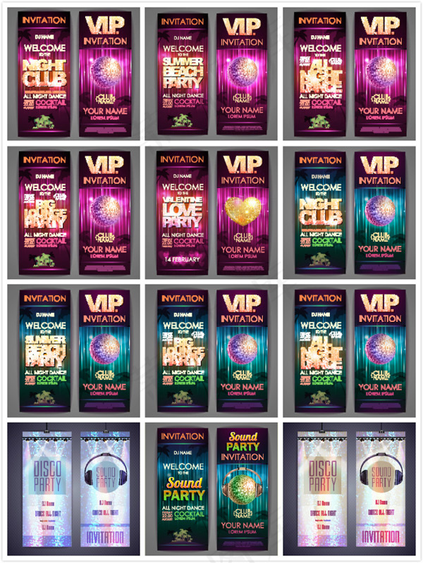 VIP迪吧广告eps,ai矢量模版下载