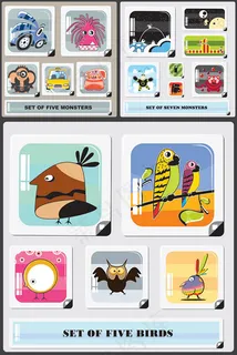 创意卡通形象,背景元素