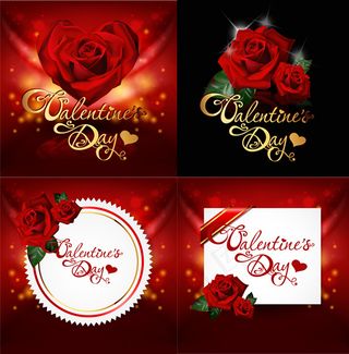 情人节玫瑰花贺卡