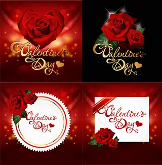 情人节玫瑰花贺卡