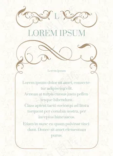 花纹边框请柬贺卡