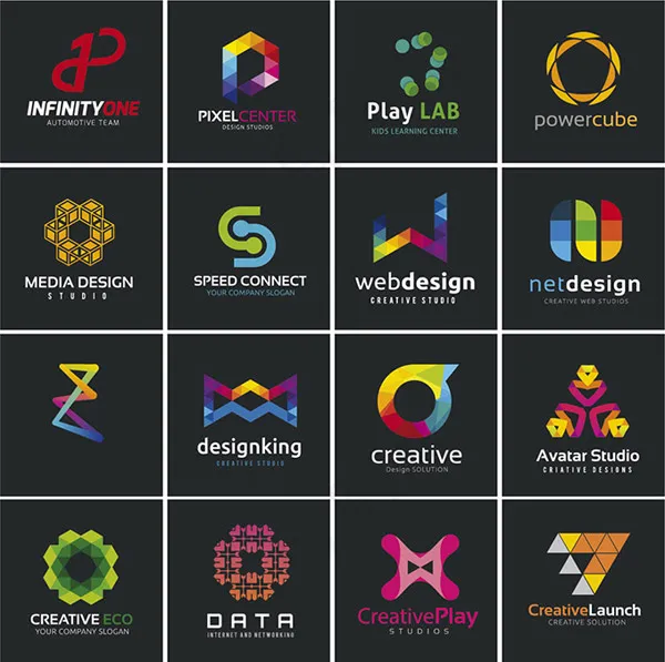 彩色几何LOGOeps,ai矢量模版下载