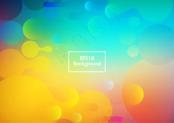 多彩的几何背景eps,ai矢量模版下载