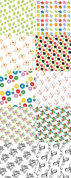 花卉图案矢量