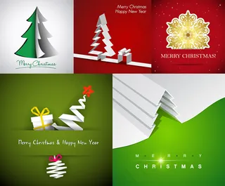 圣诞节折纸背景