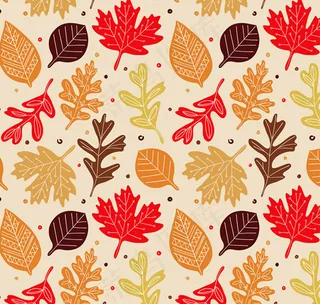 秋叶无缝背景