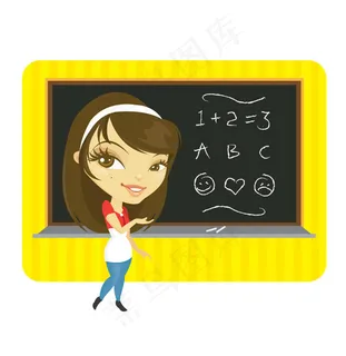 卡通课堂教师