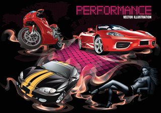 汽车摩托车美女