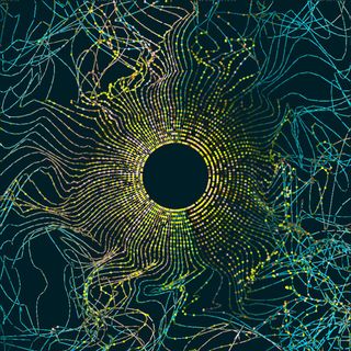 线条圆形纹理背景