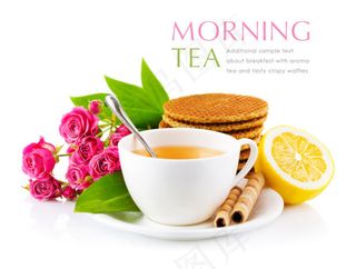 早茶和食物花卉