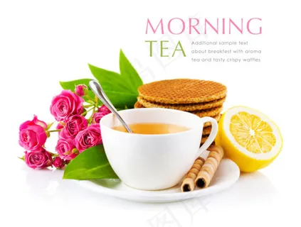 早茶和食物花卉 早茶和食物花卉