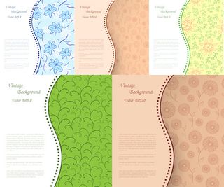 花朵图案线条底纹