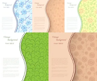 花朵图案线条底纹